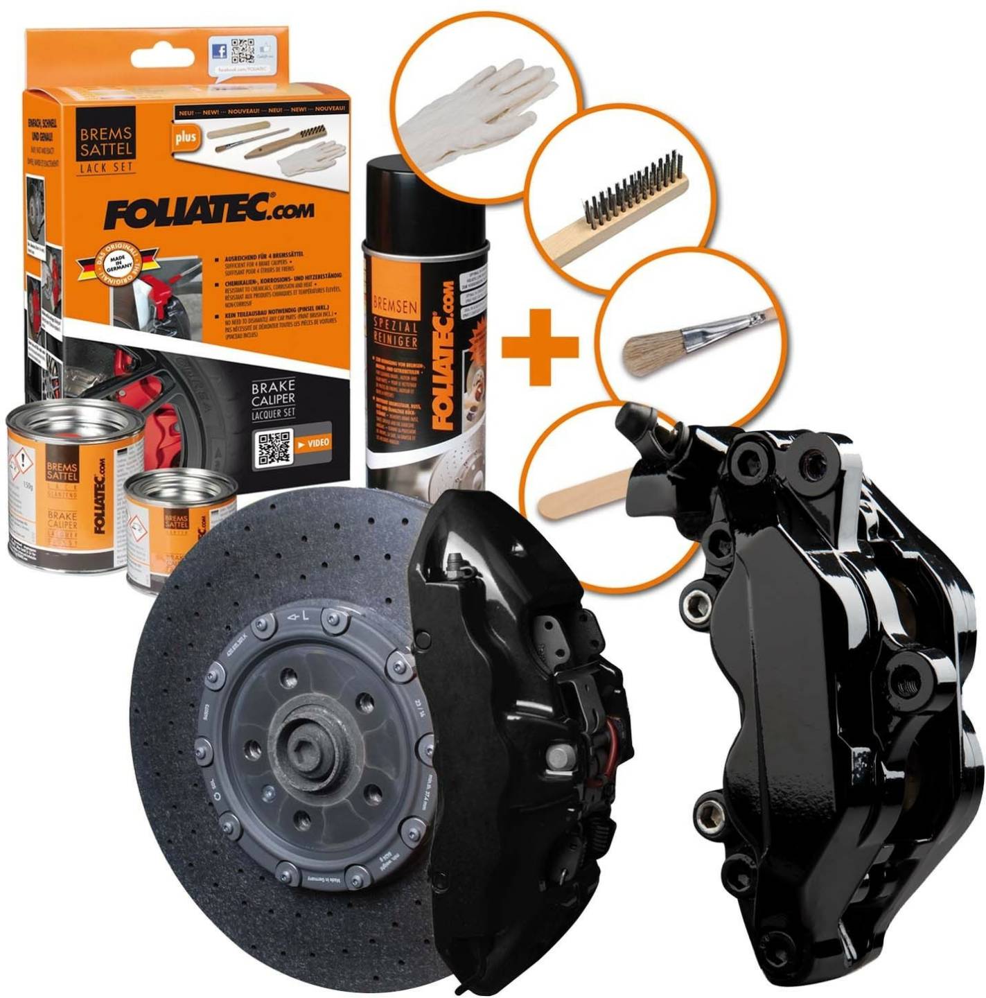 Foliatec Brake Caliper Paint Set Shiny volkswagen Foliatec Brake Caliper Paint Set Shiny2164