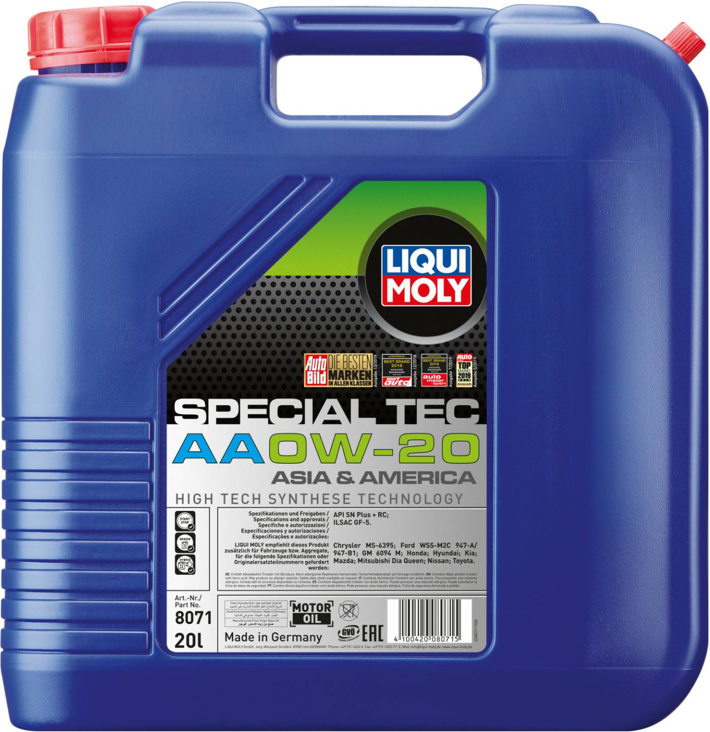 volkswagen LIQUI MOLY Special Tec AA 0W-2020 l LIQUI MOLY Special Tec AA 0W-20