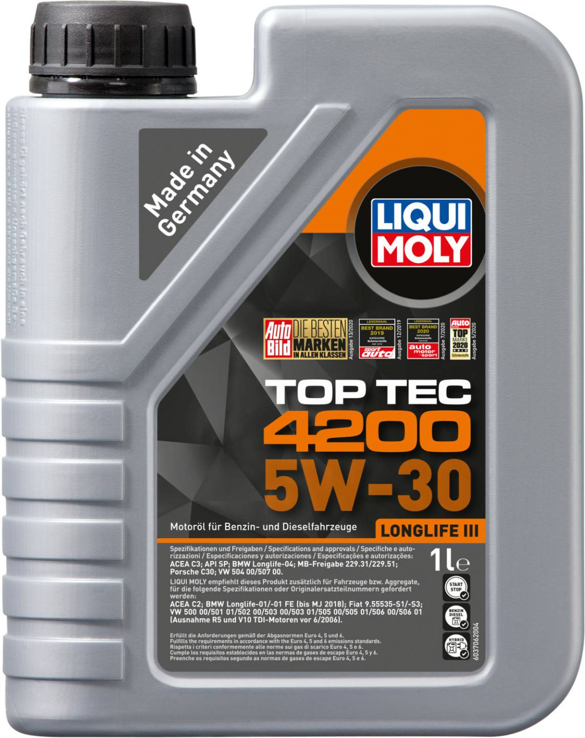 volkswagen LIQUI MOLY Top Tec 4200 5W-301 l LIQUI MOLY Top Tec 4200 5W-30