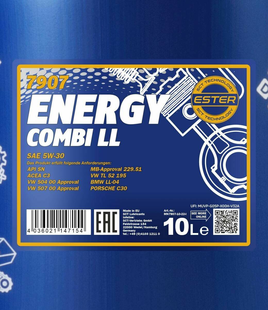 Mannol Energy Combi LL 5W-30 volkswagen Mannol Energy Combi LL 5W-3010 l